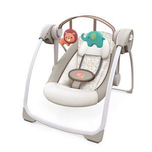 Ingenuity Soothe 'n Delight 6-Speed Compact Portable Baby Swing (2020 version)